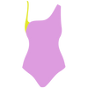Purple one piece swimsuit